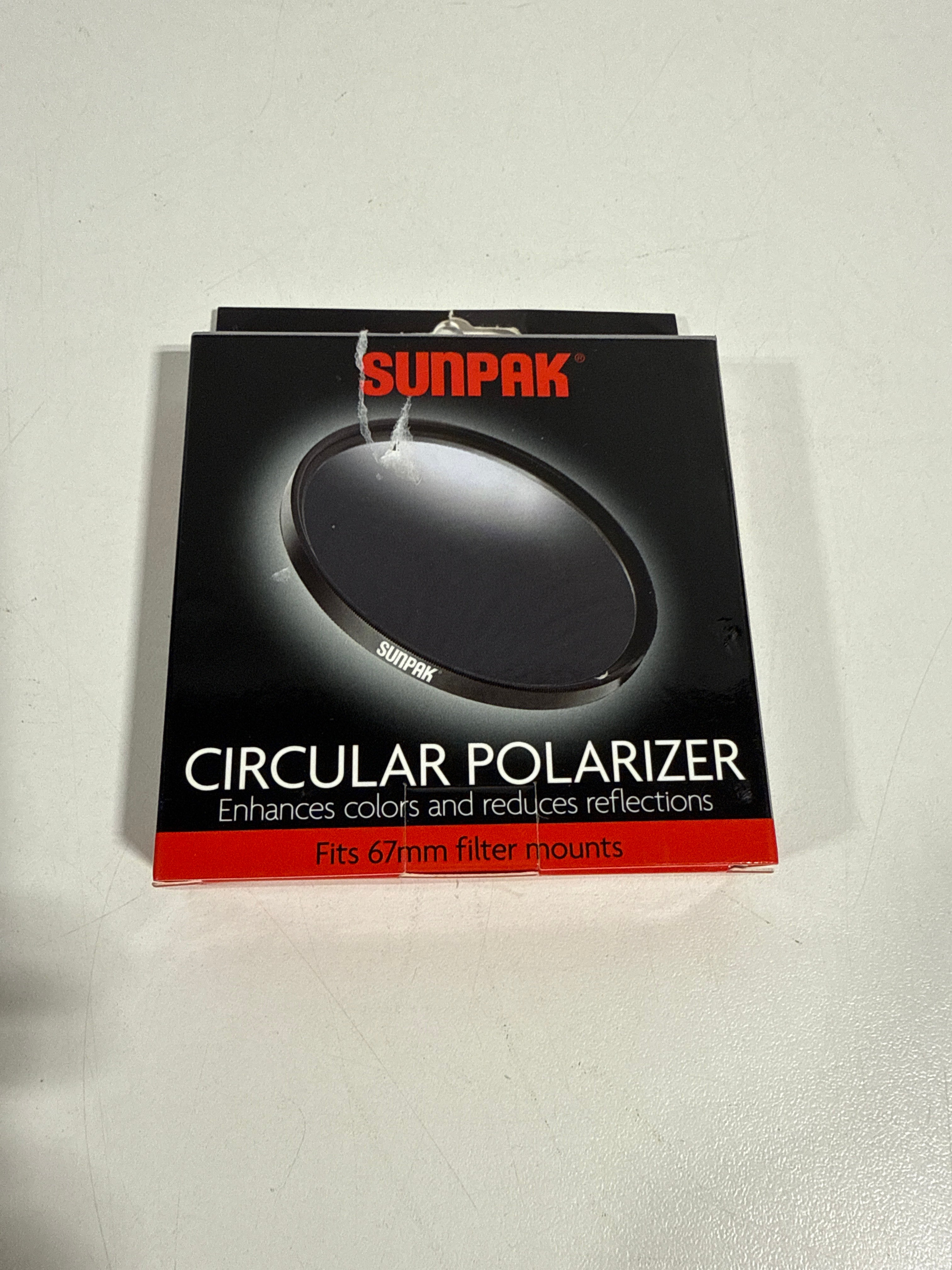 Sunpak - Circle 67mm Polarizer Lens Filter - *Cameras Camcorders & Drones