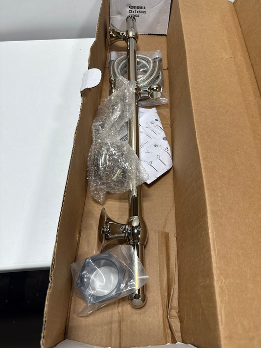 Delta Universal Showering Components H2O 1.75 GPM Contemporary Multi Function Hand Shower Package - Includes Slide Bar and Hose