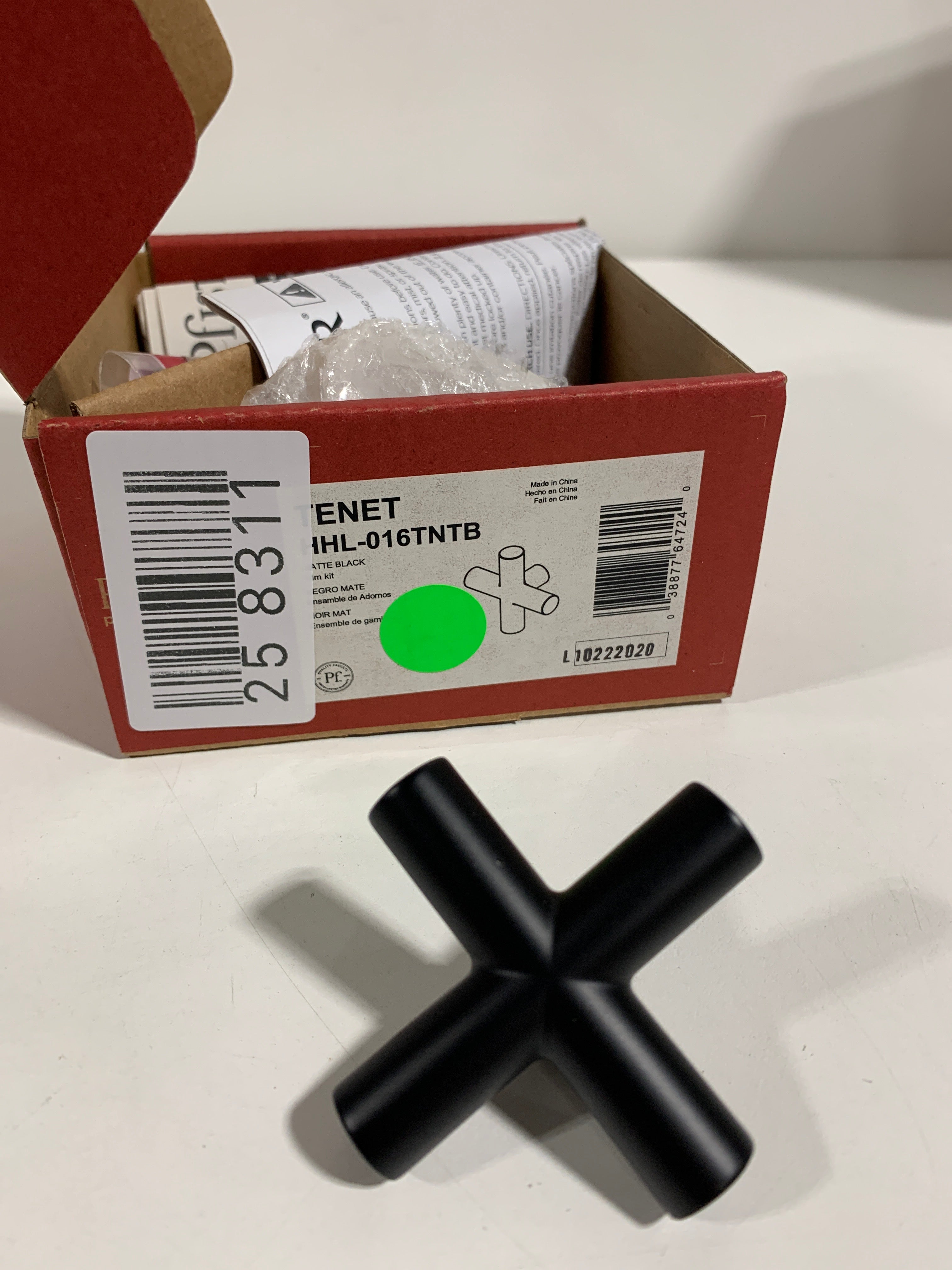 Pfister Tenet Cross Handle Kit Matte Black - *Plumbing