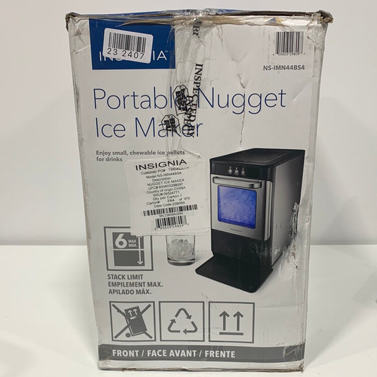 Insignia Portable Nugget Ice Maker with Auto Shut-Off - Stainless Steel