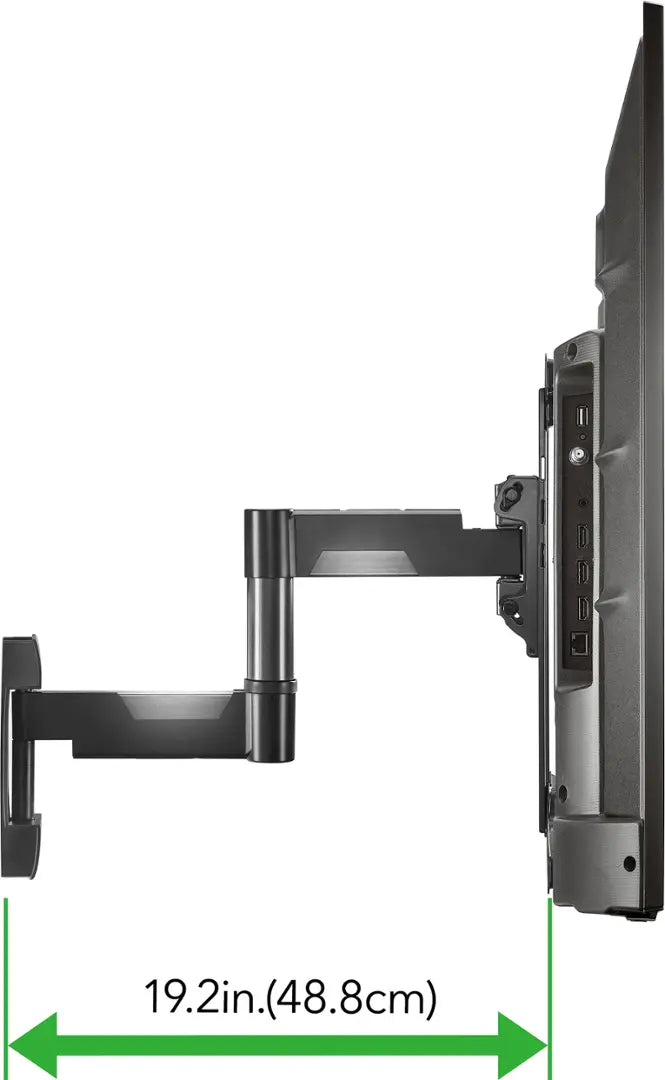 See Desc Rocketfish - Full-Motion TV Wall Mount for Most 32-55 TVs - Black - *TV & Home Theater
