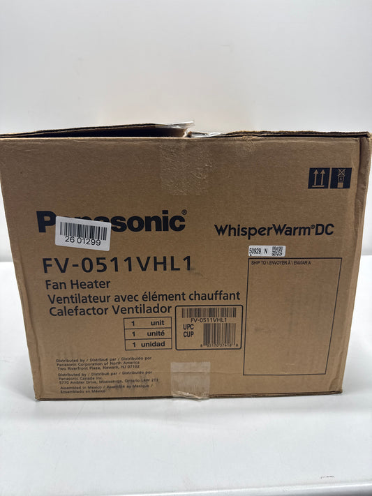 Panasonic WhisperWarm Ceiling Mount Bathroom Exhaust Fan with LED Light & Heater, 50-80-110 CFM, FV-0511VHL1