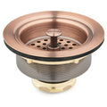 Signature Hardware 902367 3-1/2’’ Basket Strainer for Sinks up to 1’’ Thick Satin Copper - *Plumbing