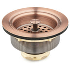 Signature Hardware 902367 3-1/2’’ Basket Strainer for Sinks up to 1’’ Thick Satin Copper - *Plumbing