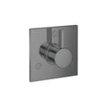 Hansgrohe 04447 Ecostat Pressure Balanced Valve Trim Only with Integrated Diverter for 2 Distinct Functions - Less Rough in Brushed Black Chrome