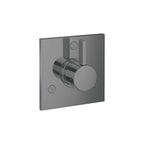 Hansgrohe 04447 Ecostat Pressure Balanced Valve Trim Only with Integrated Diverter for 2 Distinct Functions - Less Rough in Brushed Black Chrome