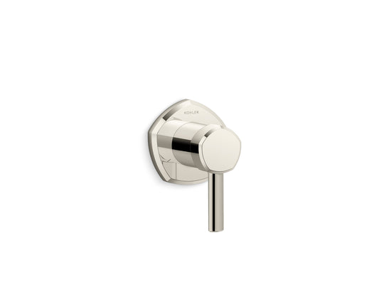 Kohler T27042-4-SN OCCASION™ Transfer valve trim with lever handle, Vibrant Polished Nickel