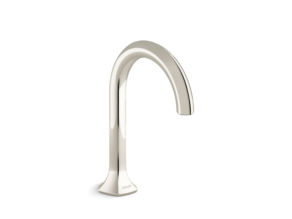 Kohler 27008-SN Occasion® Bathroom Sink Faucet spout with Cane Design, 1.2 gpm, Vibrant Polished Nickel