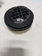 KOHLER 9132-BL Round Shower Drain For Use with Plastic Pipe, Matte Black