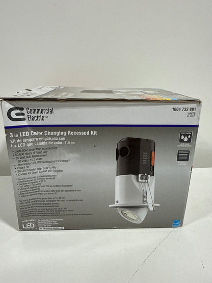 Premium Downlight 3 in. 2700K - 5000K White New Construction/Remodel Recessed Integrated LED Gimbal Kit