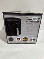 Bella PRO - 8-qt. Touchscreen Air Fryer with Divided Basket - Matte Black - *Kitchen Appliances