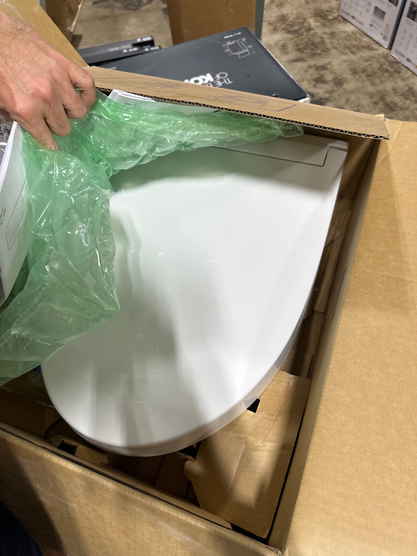 TOTO® WASHLET® KC2 Electronic Bidet Toilet Seat with Heated Seat and SoftClose Lid Elongated Cotton White - SW3024#01