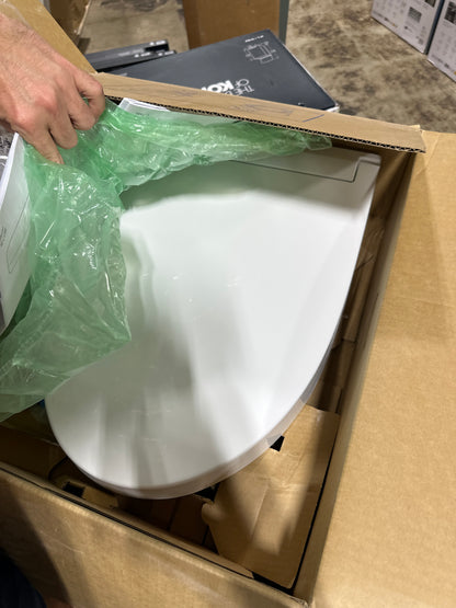 TOTO® WASHLET® KC2 Electronic Bidet Toilet Seat with Heated Seat and SoftClose Lid Elongated Cotton White - SW3024#01
