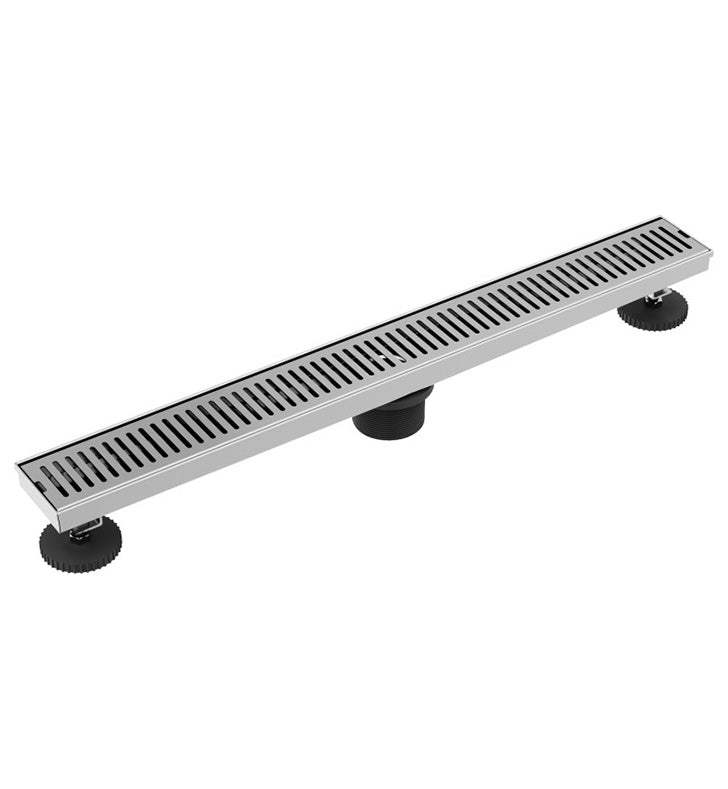 VIGO Elan 24 in. Linear Shower Drain in Brushed Nickel