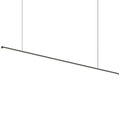 Sonneman Modern Lighting 3777.25-35 Fino 1-Light LED Hanging Pendant Lighting Fixture for Kitchen Island, Dining Room or Living Room with 20' Adjustable Cable - 3500K - 60" - Satin Black