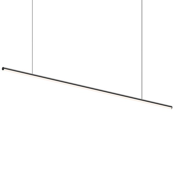Sonneman Modern Lighting 3777.25-35 Fino 1-Light LED Hanging Pendant Lighting Fixture for Kitchen Island, Dining Room or Living Room with 20' Adjustable Cable - 3500K - 60" - Satin Black