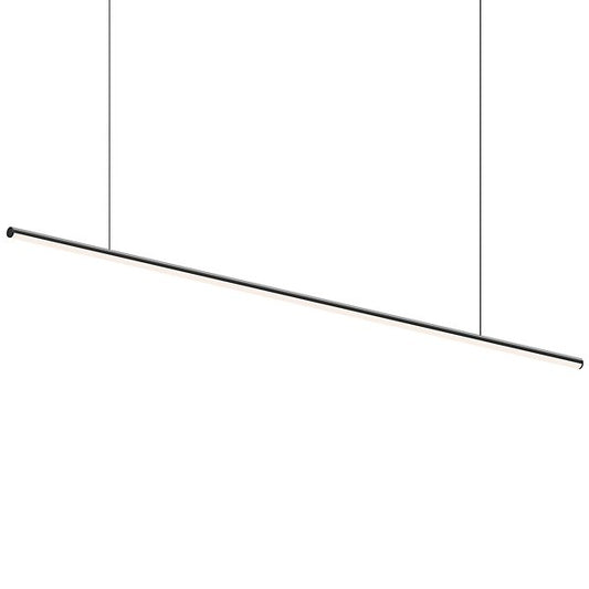Sonneman Modern Lighting 3777.25-35 Fino 1-Light LED Hanging Pendant Lighting Fixture for Kitchen Island, Dining Room or Living Room with 20' Adjustable Cable - 3500K - 60" - Satin Black