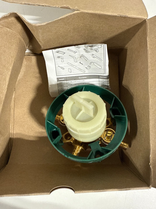 Moen M-Core 3 Port Pressure Balanced 1/2" PEX Shower Only Valve with Stops