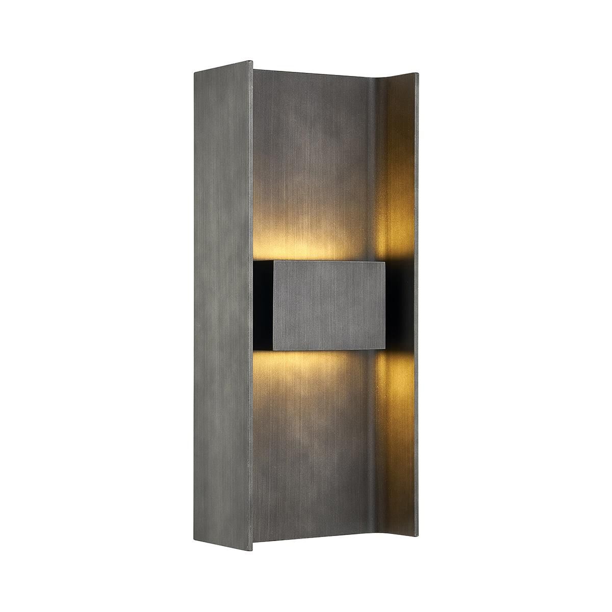 Troy Lighting Scotsman LED Outdoor Wall Sconce in Grey, Size: Medium