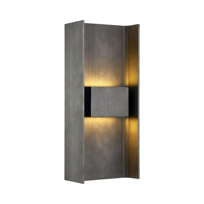 Troy Lighting Scotsman LED Outdoor Wall Sconce in Grey, Size: Medium