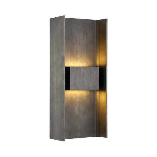 Troy Lighting Scotsman LED Outdoor Wall Sconce in Grey, Size: Medium