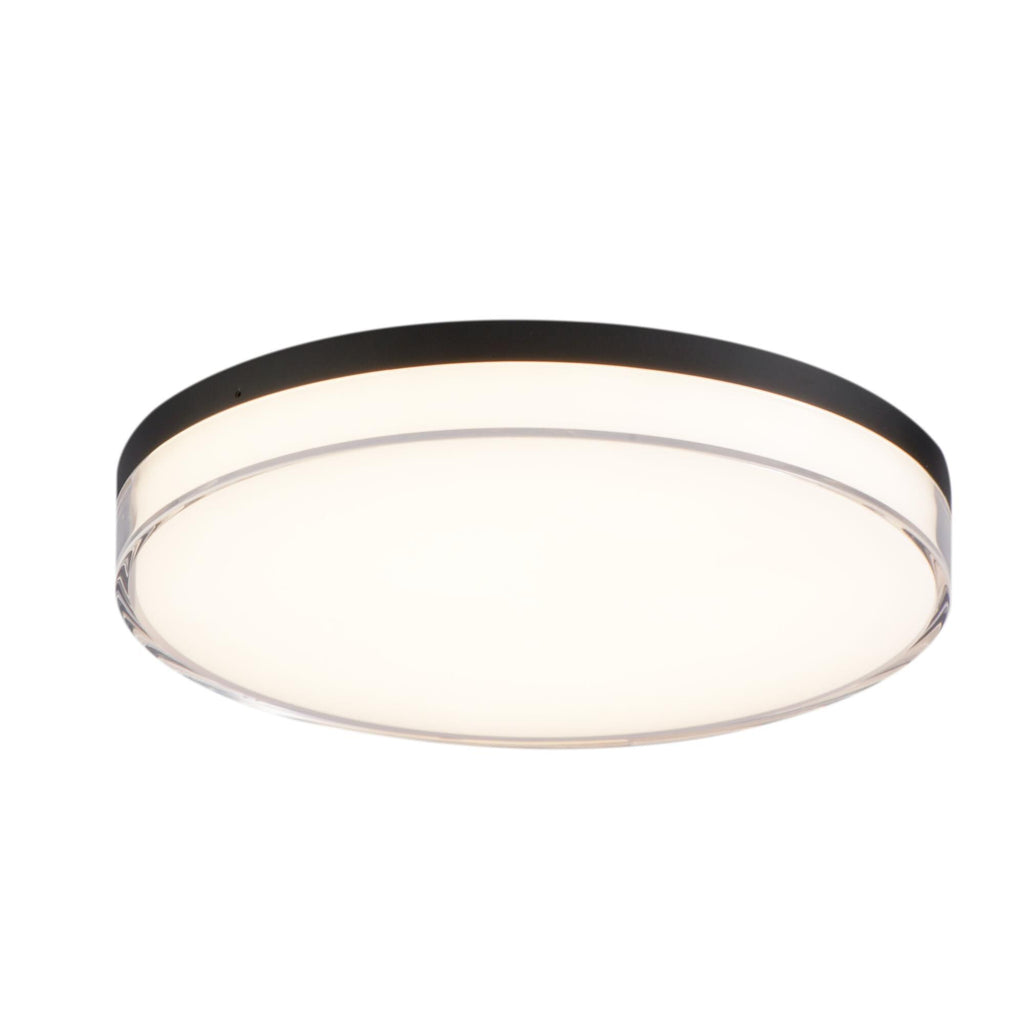 Minka Lavery 759-2-L Vantage 11" Wide LED Flush Mount Ceiling Fixture with Clear Acrylic Diffuser Coal
