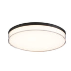 Minka Lavery 759-2-L Vantage 11" Wide LED Flush Mount Ceiling Fixture with Clear Acrylic Diffuser Coal