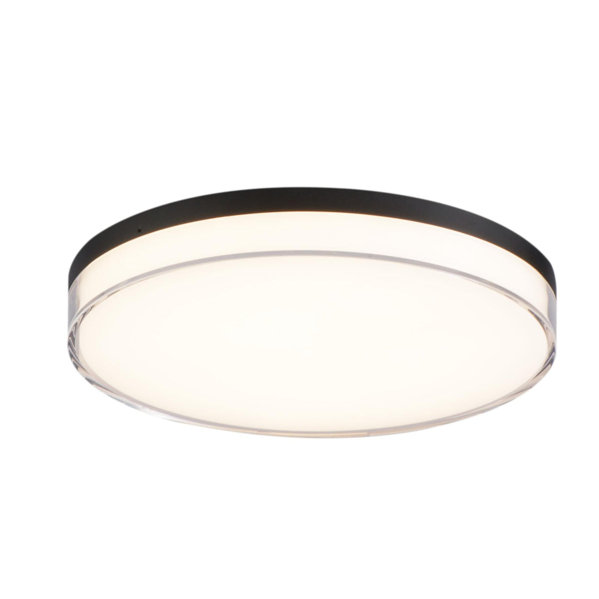 Minka Lavery 759-2-L Vantage 11" Wide LED Flush Mount Ceiling Fixture with Clear Acrylic Diffuser Coal