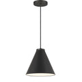 Minka Lavery - Vantage Pendants - 1 Light Cone Pendant-Coal Finish