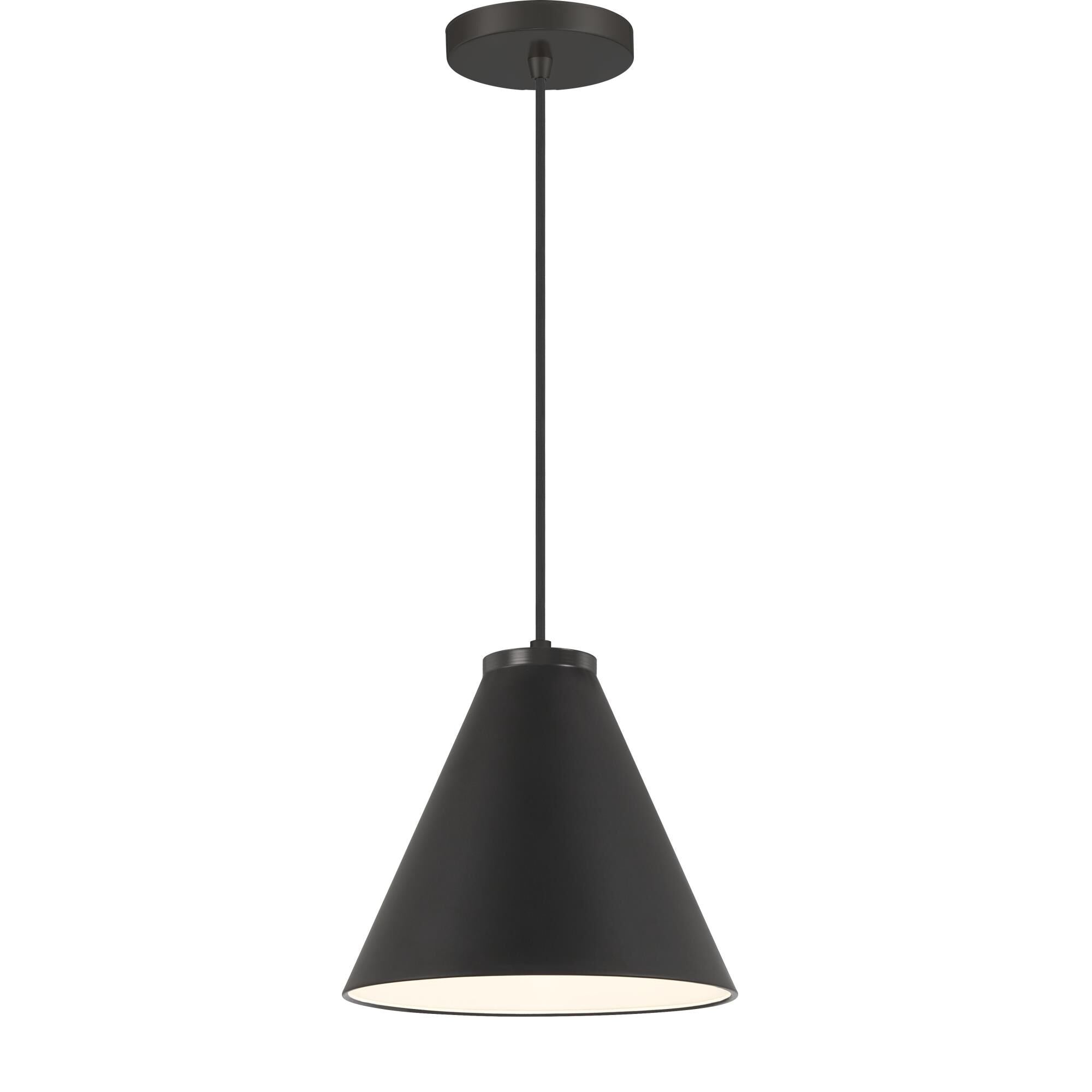 Minka Lavery - Vantage Pendants - 1 Light Cone Pendant-Coal Finish