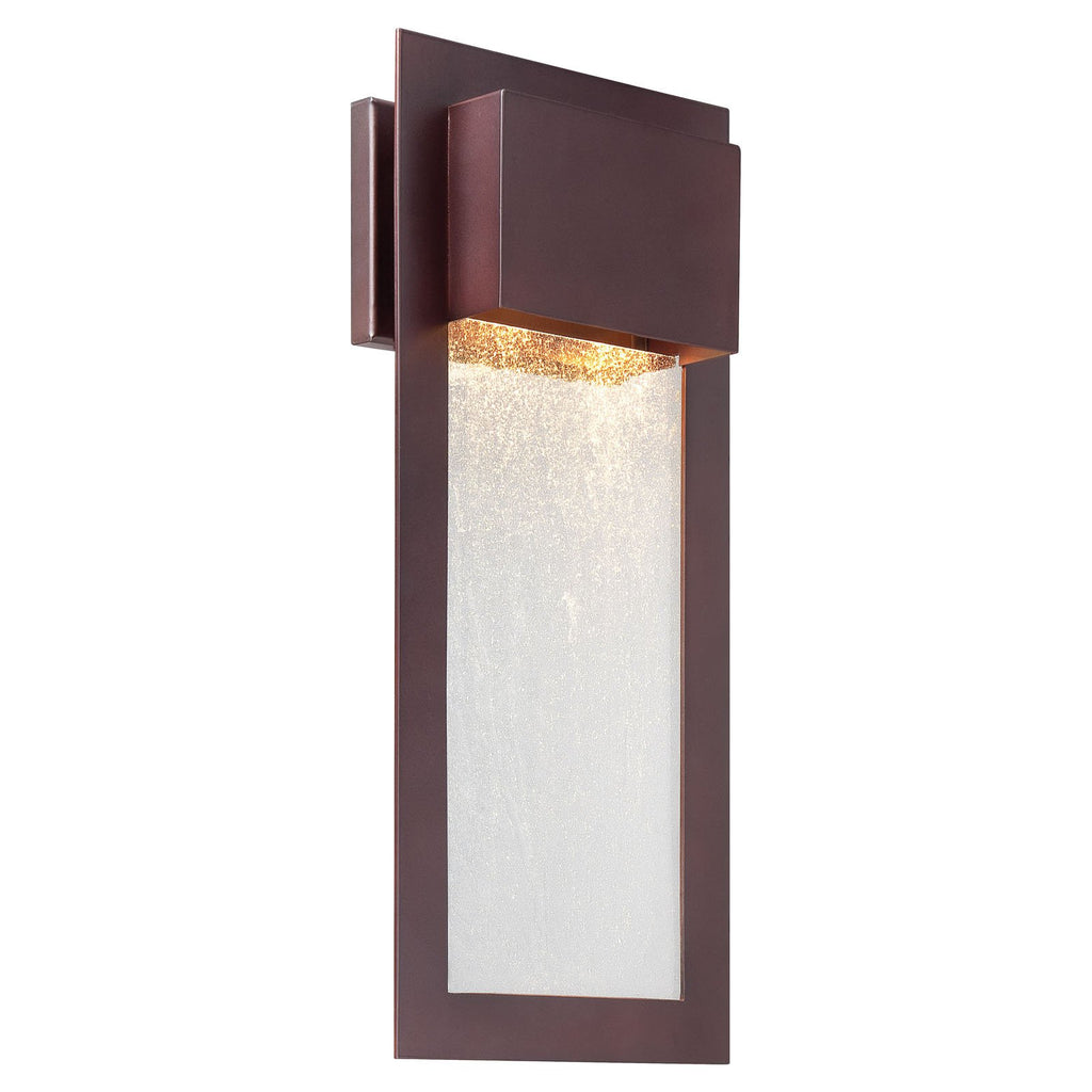 The Great Outdoors 72383-246 Westgate 2 Light 20" Tall Dark Sky Outdoor Wall Sconce with Seedy Glass Shade Alder Bronze Outdoor Lighting Wall Sconces
