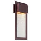 The Great Outdoors 72383-246 Westgate 2 Light 20" Tall Dark Sky Outdoor Wall Sconce with Seedy Glass Shade Alder Bronze Outdoor Lighting Wall Sconces