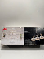 Globe Electric 60885 Beckett 3 Light 36" Wide Linear Chandelier Matte White