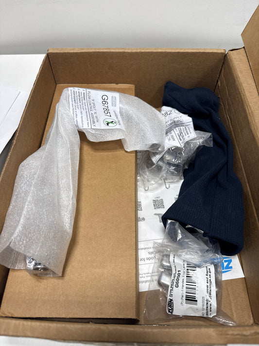 Elkay LK940LGN05L2H 1.5 GPM Wall Mounted Double Lever Handle Utility Faucet with Brass Handles Chrome