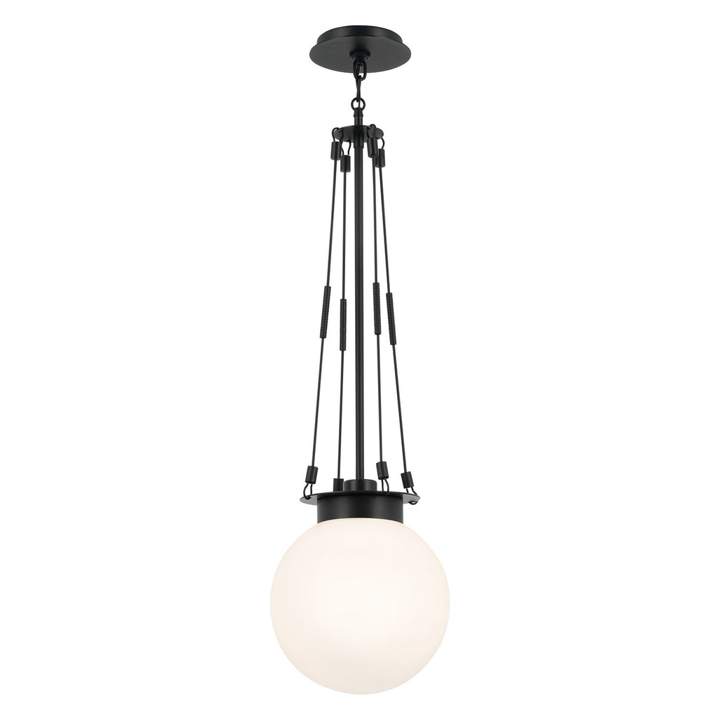 Kichler 52582 Albers 11" Wide Pendant Black Indoor Lighting Pendants