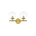 Elegant Lighting Ingrid 15 Inch 2 Light Bath Vanity Light Ingrid - LD7302W15BRA - Modern Contemporary