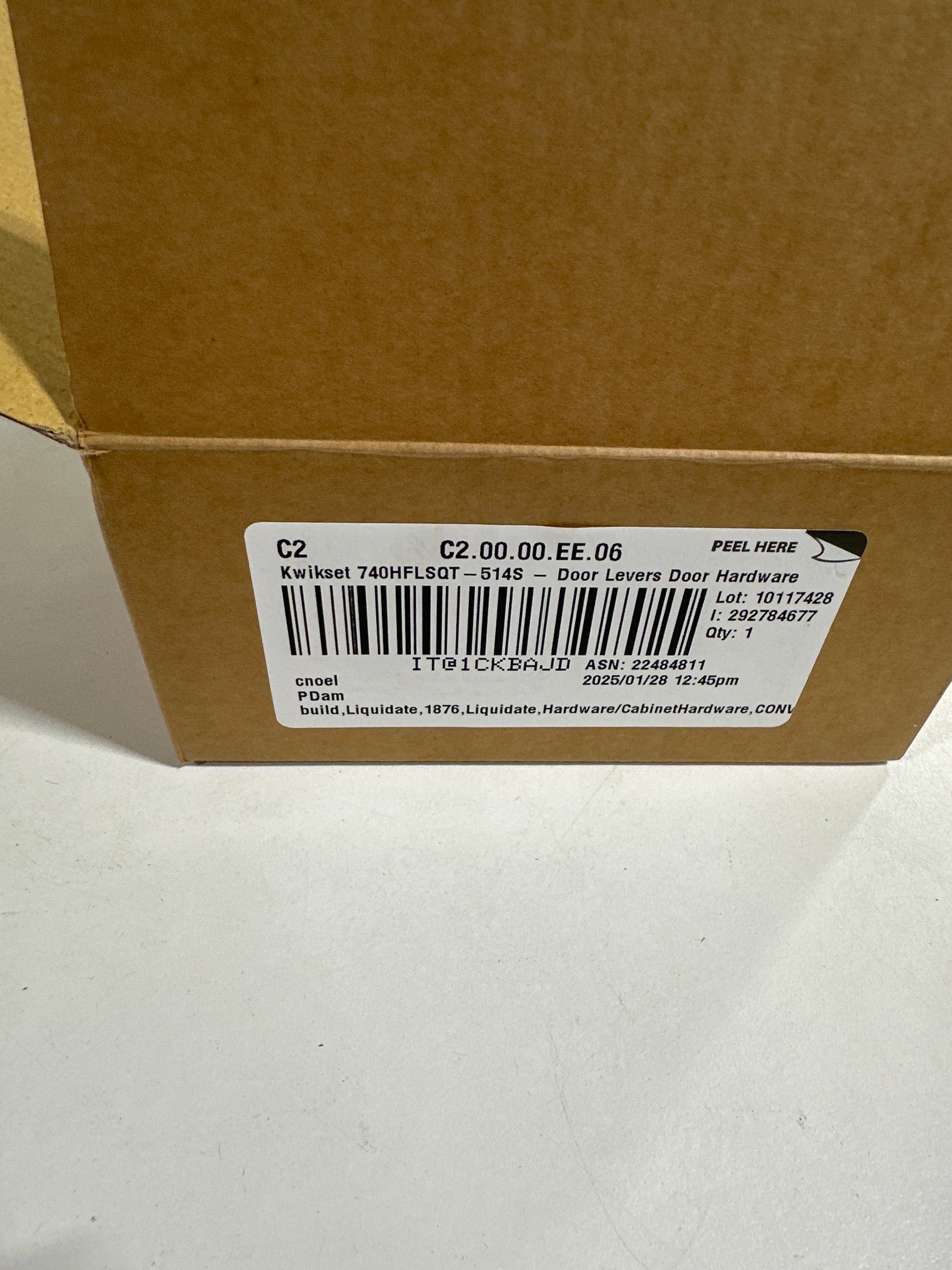 Kwikset Halifax Keyed Entry Lever SmartKey