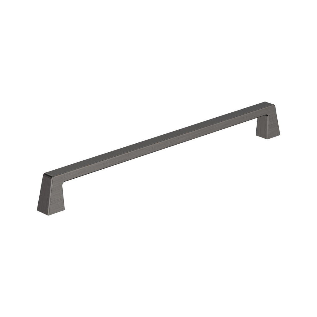 Amerock BP55283GM | Gunmetal Cabinet Pull | 10-1/16 inch (256 mm) Center to Center Cabinet Handle | Blackrock | Drawer Pull | Kitchen Cabinet Handle