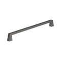 Amerock BP55283GM | Gunmetal Cabinet Pull | 10-1/16 inch (256 mm) Center to Center Cabinet Handle | Blackrock | Drawer Pull | Kitchen Cabinet Handle