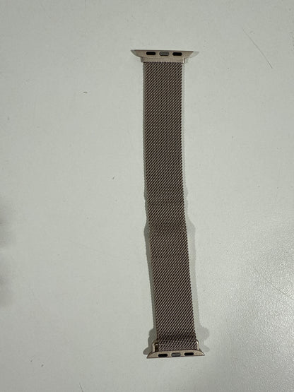 Insignia™ - Stainless Steel Mesh Band for Apple Watch 38mm, 40mm, 41mm, SE, and 42mm Series 10 - Champagne