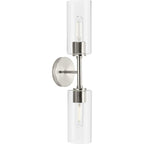 Progress Lighting P710115 Cofield 2 Light 5’’ Tall Wall Sconce with Shades Brushed Nickel - *Lighting & Electrical