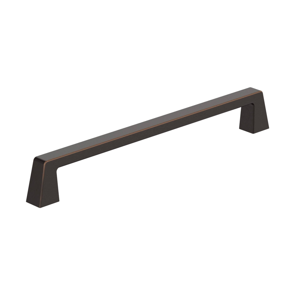 Amerock BP55282ORB | Oil Rubbed Bronze Cabinet Pull | 8 inch (203 mm) Center to Center Cabinet Handle | Blackrock | Drawer Pull | Kitchen Cabinet Handle | Furniture Hardware