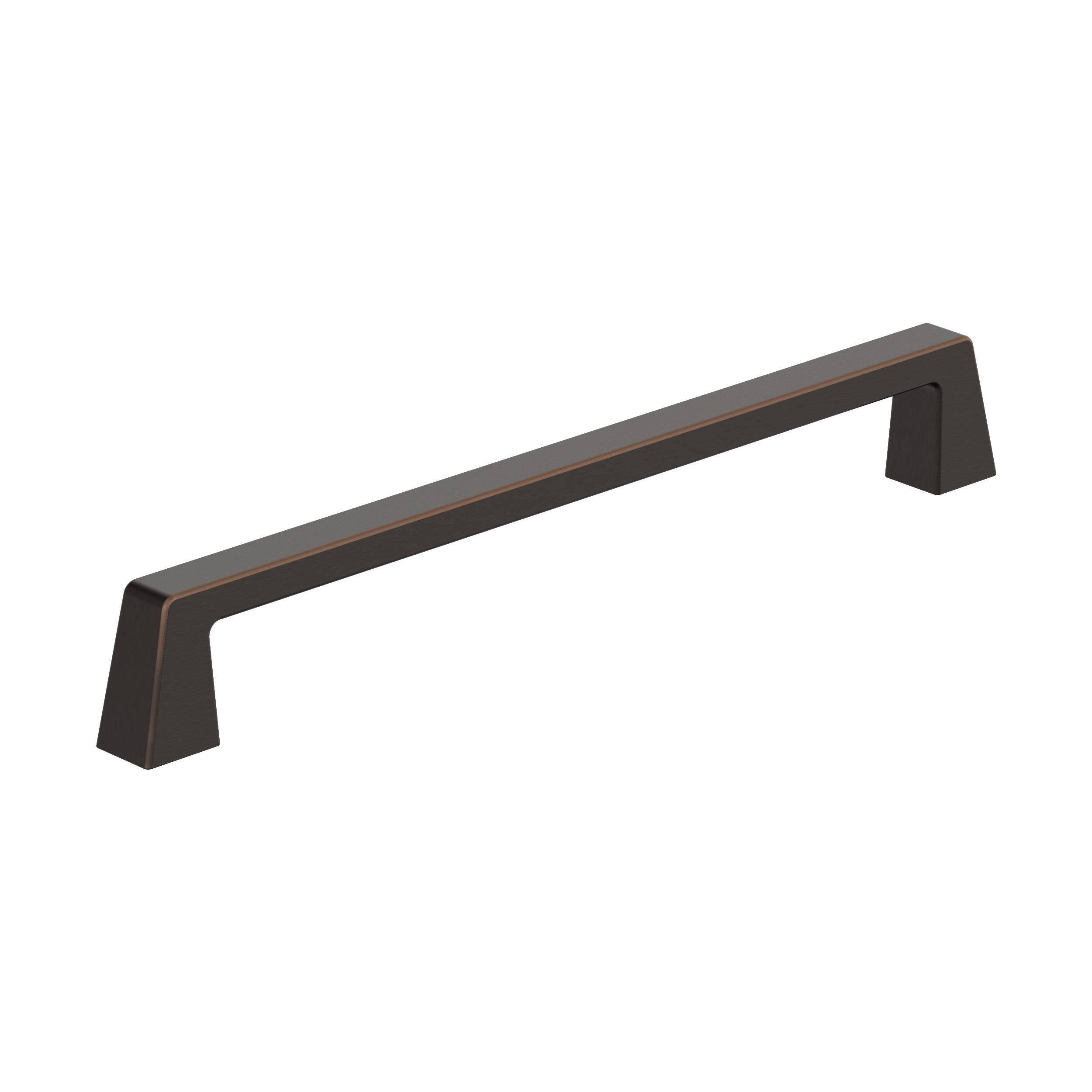 Amerock BP55282ORB | Oil Rubbed Bronze Cabinet Pull | 8 inch (203 mm) Center to Center Cabinet Handle | Blackrock | Drawer Pull | Kitchen Cabinet Handle | Furniture Hardware