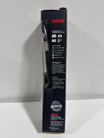 Sunpak - PlatinumPlus 4200XL 42" Tripod - Black