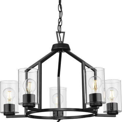 Progress Lighting P400316 Goodwin 5 Light 24" Wide Chandelier Matte Black