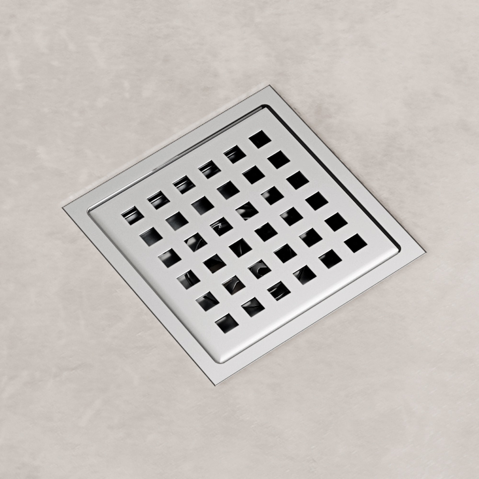 Vigo VG07004 Elan 4" Square Shower Drain Chrome
