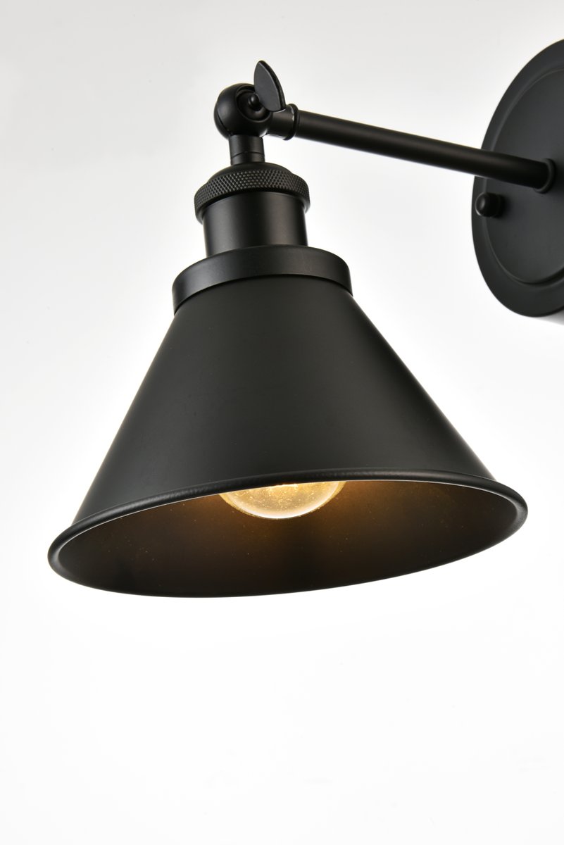 Elegant Lighting Blaise 9 Inch Wall Sconce Blaise - LD7329W7BLK - Modern Contemporary