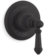 KOHLER T72771-4-BL Artifacts Mastershower Volume Control Valve Trim With Lever Handle, MATTE BLACK