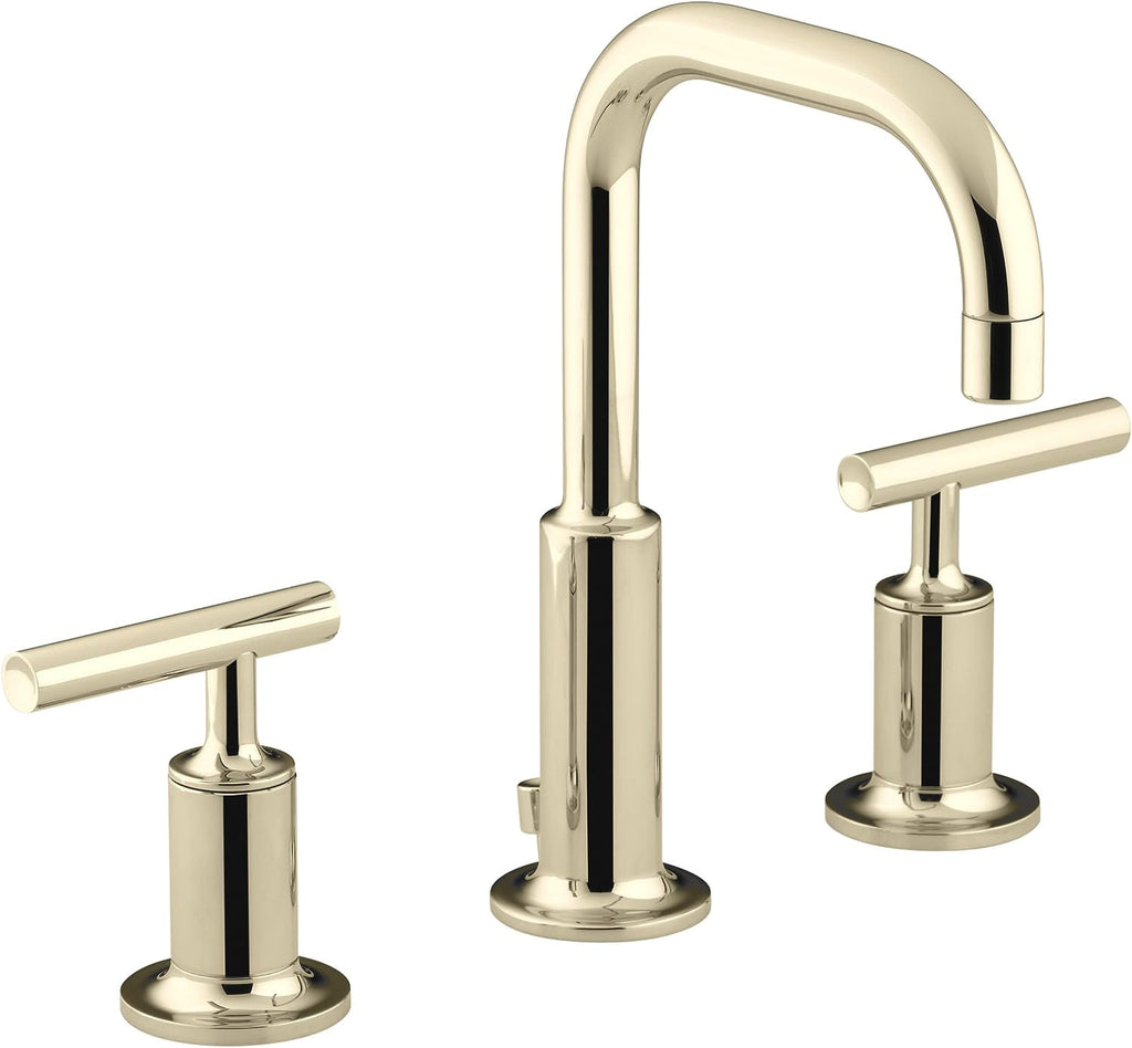 KOHLER Purist Widespread Bathroom Sink Faucet with Lever Handles, 1.2 Gpm