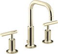KOHLER Purist Widespread Bathroom Sink Faucet with Lever Handles, 1.2 Gpm